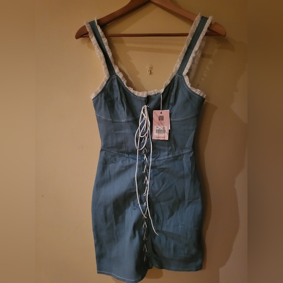 Tiger Mist Connie Dress - M - Blue - Picture 2 of 5